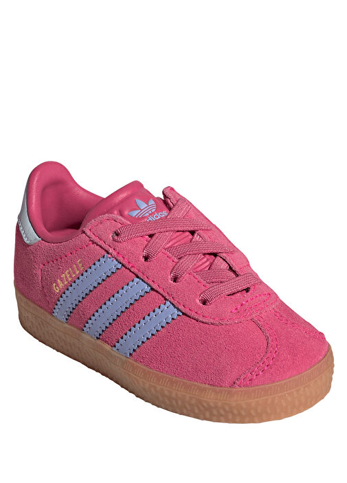 Gazelle Pembe Çocuk Deri Sneaker - Görsel 3