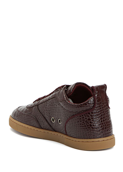Tutti Rui Bordo Kadın Deri Sneaker - Görsel 4