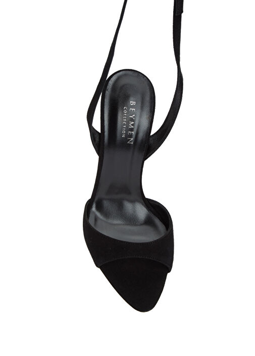 Beymen Collection Beymen Collection Essential Siyah Kadın Süet Sandalet Sandalet & Terlik | Beymen Siyah - 5. görsel
