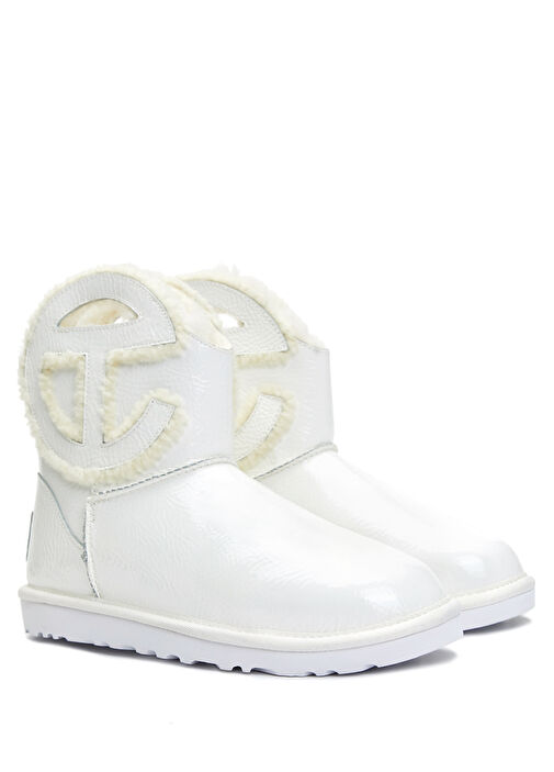 X Telfar Logo Mini Crinkle Kadın Deri Bot - Görsel 3