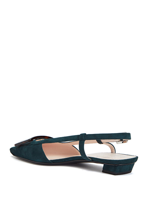 Roger Vivier Roger Vivier Koyu Yeşil Belle Vivier Yeşil Süet Babet Beymen'de! Koyu Yeşil - 4. görsel