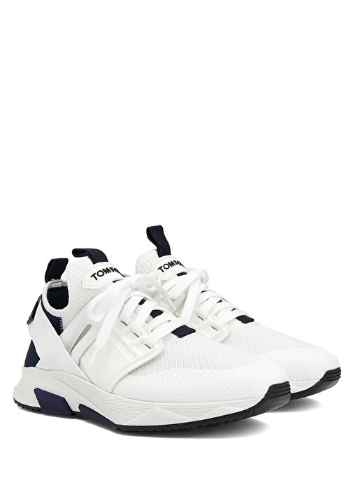 Jago Beyaz Lacivert Erkek Sneaker - Görsel 3