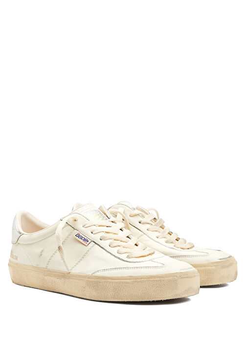 Soul Star Kırık Beyaz Erkek Deri Sneaker - Görsel 3