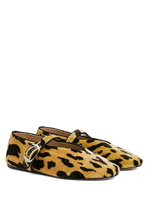 Stella Leopar Desenli Deri Babet - Görsel 3