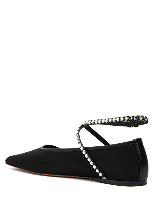 Ane Mesh Crystal Siyah Kadın Babet - Görsel 4