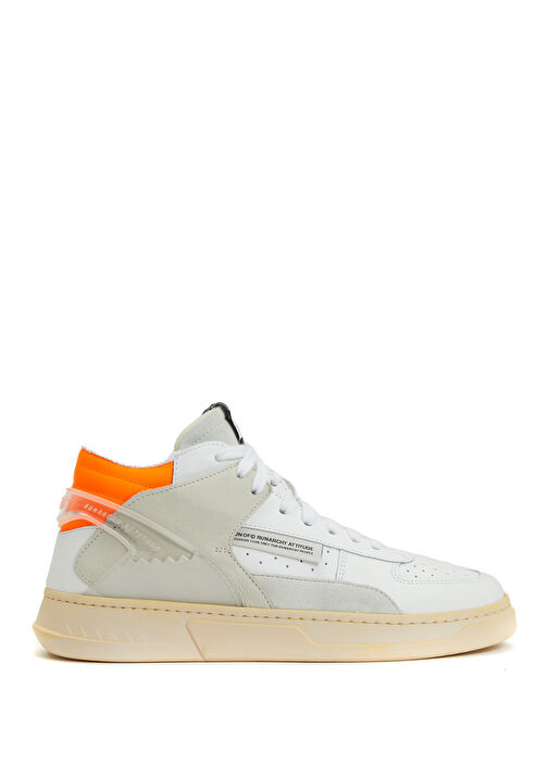 Turuncu Kadın Deri Sneaker - Görsel 2