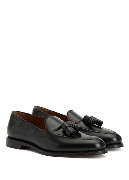 Siyah Erkek Deri Loafer - Görsel 3
