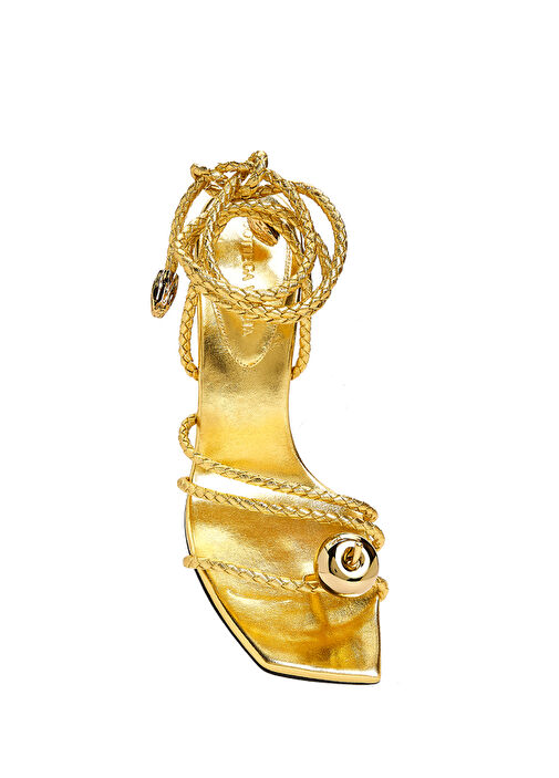 Gold Kadın Deri Sandalet - Görsel 9