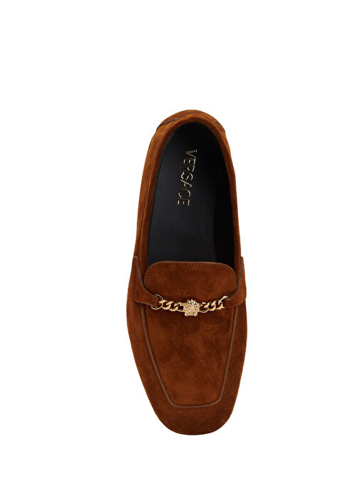 Versace Versace Taba Logo Tokalı Kadın Süet Loafer | Beymen Taba - 5. görsel