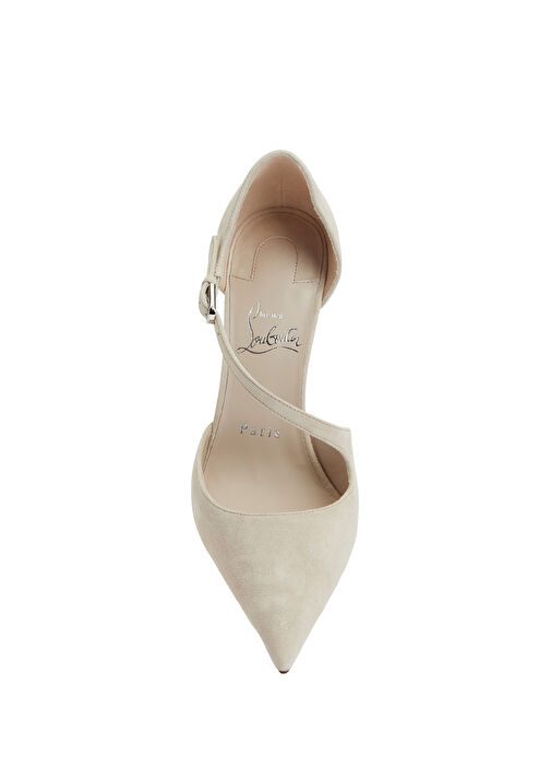 Miss Ziggyta Ekru Deri Topuklu Ayakkabı - Görsel 5