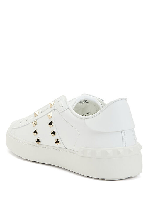 Valentino Garavani Beyaz Valentino Garavani Rockstud Kadın Deri Sneaker