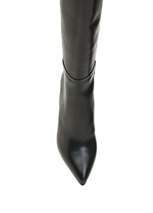 Siyah Kadın Deri Çizme - Görsel 5