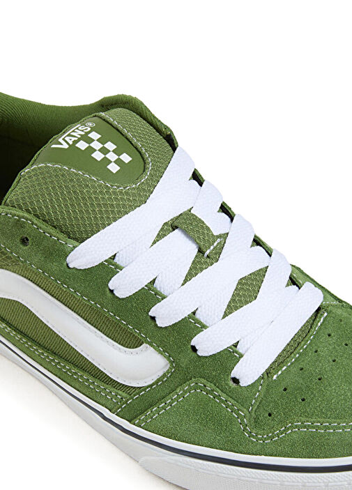 Old Skool V Yeşil Çocuk Süet Sneaker - Görsel 4