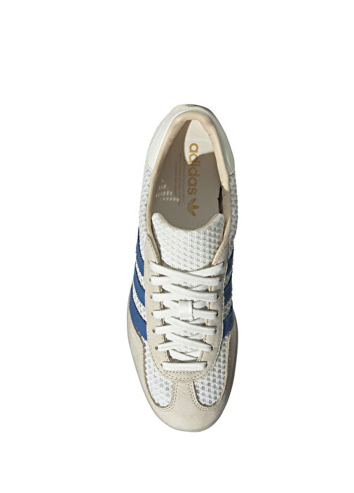 Gazelle Indoor Beyaz Mavi Kadın Deri Sneaker - Görsel 4