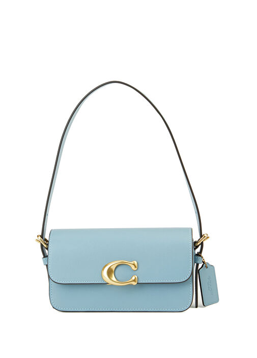 バッグ Coach Zoe Signature Mini Shoulder Bag Coach - Zoe Mavi Kadın Deri Omuz Çantası - Mavi