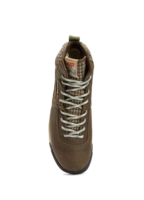 Haki Erkek Deri Sneaker - Görsel 5