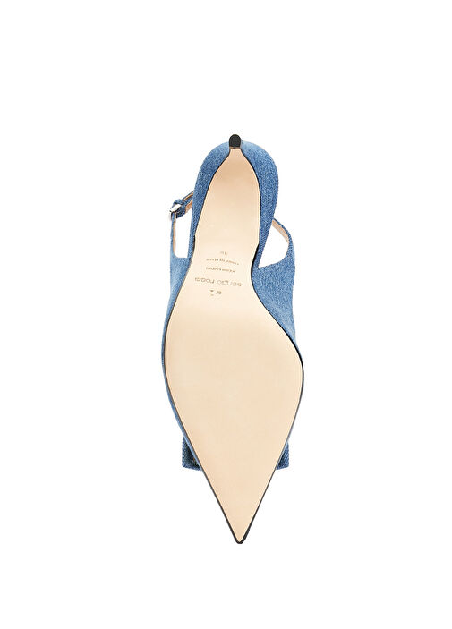 Mavi Denim Topuklu Ayakkabı - Görsel 6