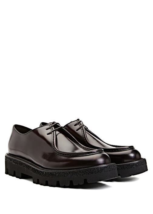 Koyu Kahverengi Erkek Deri Ayakkabı - Görsel 3