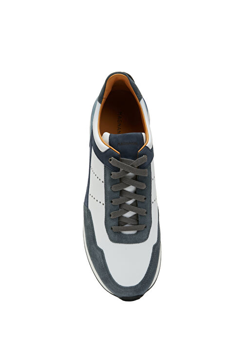 Mavi Beyaz Erkek Deri Sneaker - Görsel 5