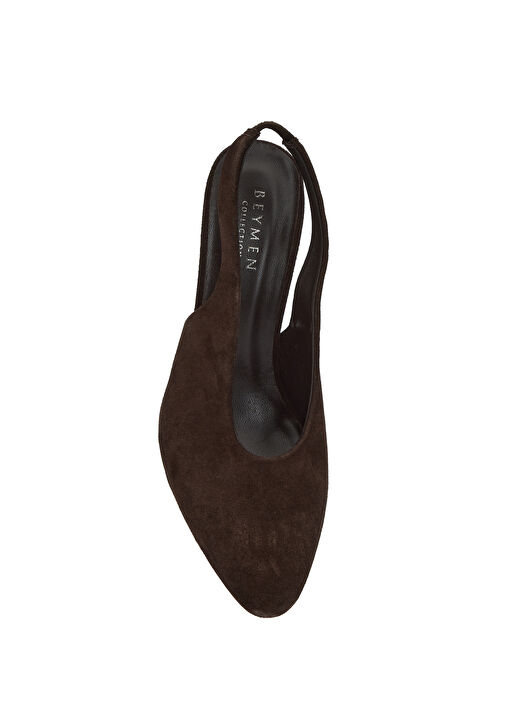 Beymen Collection Beymen Collection Retro Kahverengi Süet Topuklu Ayakkabı Basketbol Ayakkabıları | Beymen Kahverengi - 5. görsel