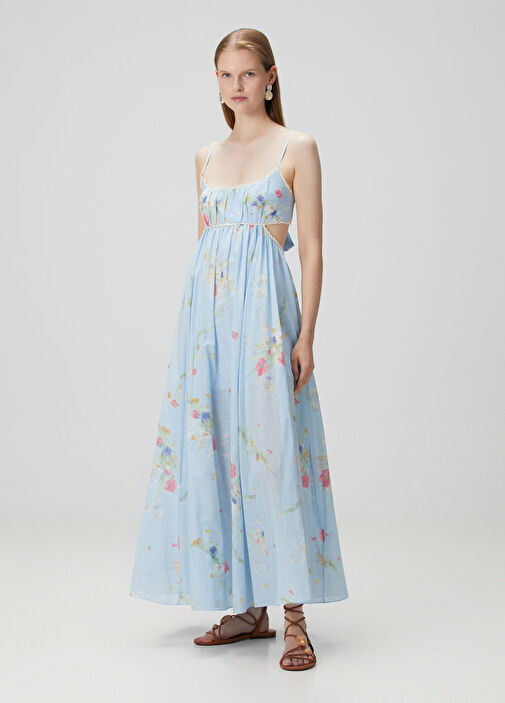 Zimmermann - Lucky Picnic Blue Floral Maxi Dress