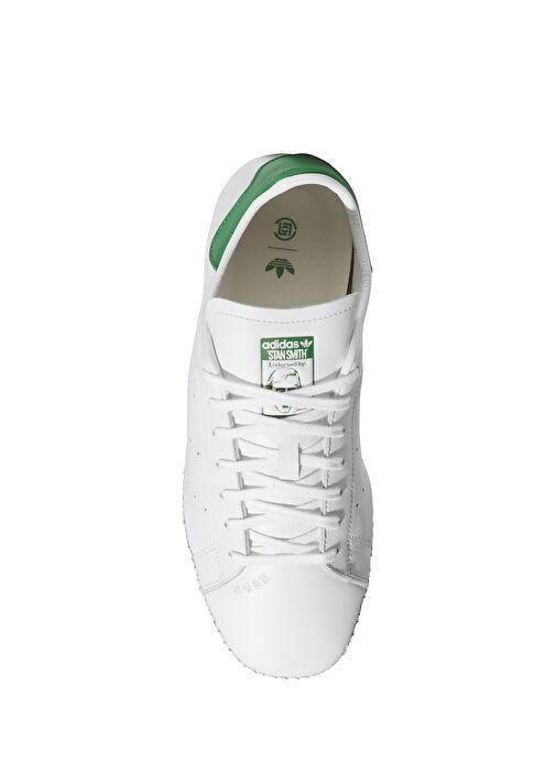 Clot Stan Smith Beyaz Yeşil Kadın Deri Sneaker - Görsel 3