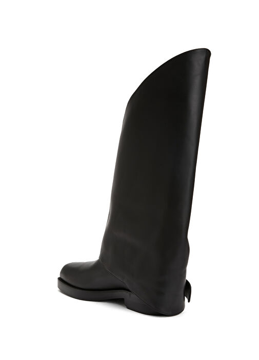 Siyah Kadın Deri Çizme - Görsel 4