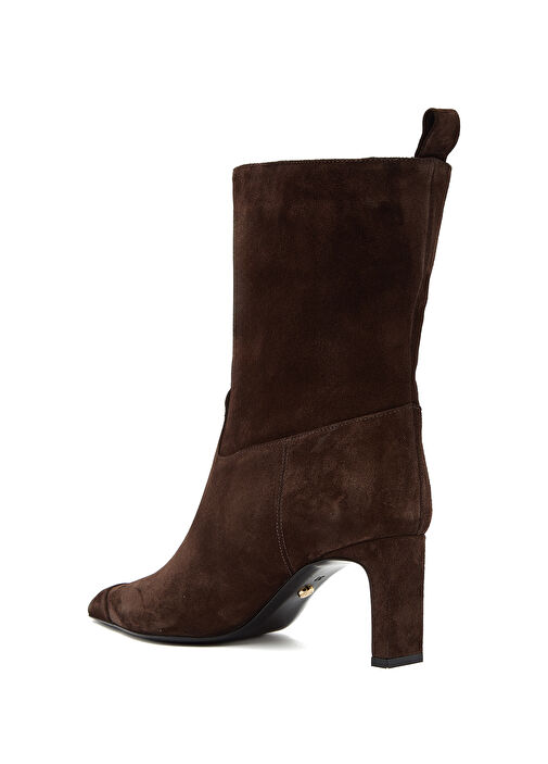 Kahverengi Kadın Süet Bot - Görsel 4