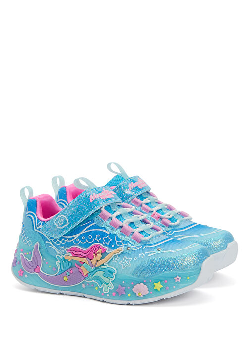 Mermaid Dreams Mavi Kız Çocuk Sneaker - Görsel 3
