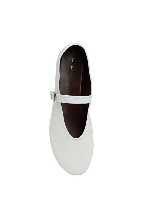 Boheme Beyaz Deri Babet - Görsel 5