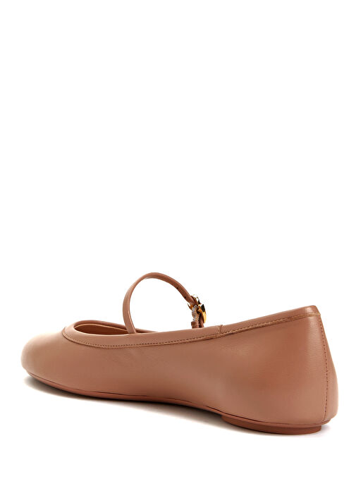 Carla Bej Kadın Deri Babet - Görsel 4