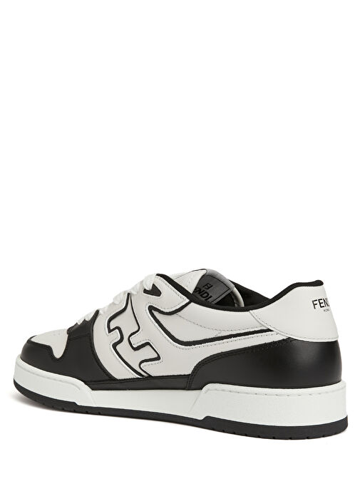 Match Siyah Beyaz Erkek Deri Sneaker - Görsel 4