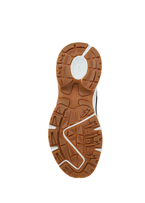 Stamina Siyah Beyaz Kadın Deri Sneaker - Görsel 6