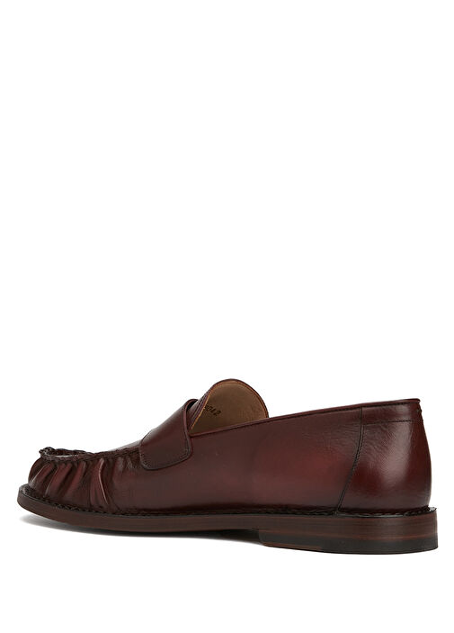 Bordo Erkek Deri Loafer - Görsel 4