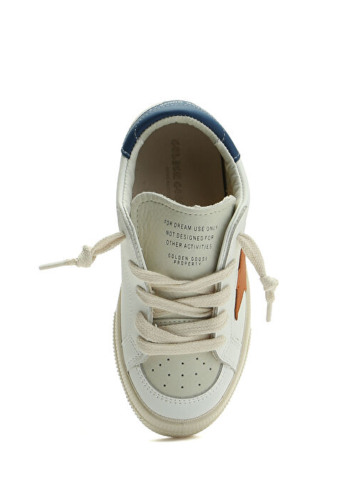 May Beyaz Çocuk Deri Sneakers - Görsel 5