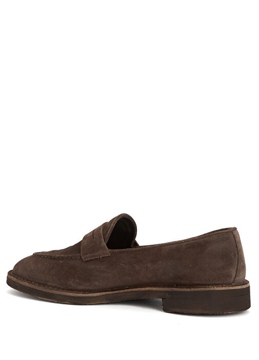 Jason Koyu Kahverengi Erkek Süet Loafer - Görsel 4