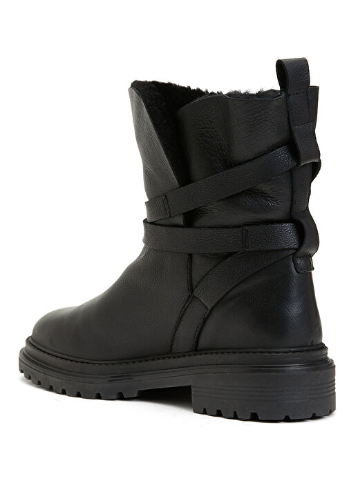 Siyah Kadın Deri Bot - Görsel 4