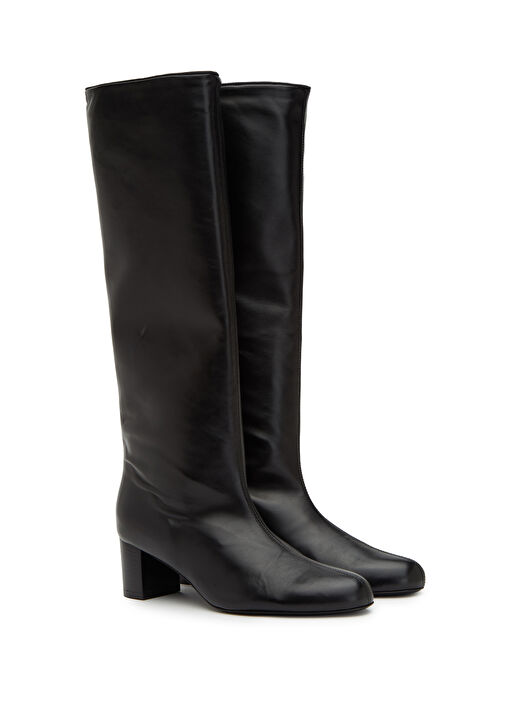 Siyah Kadın Deri Çizme - Görsel 3