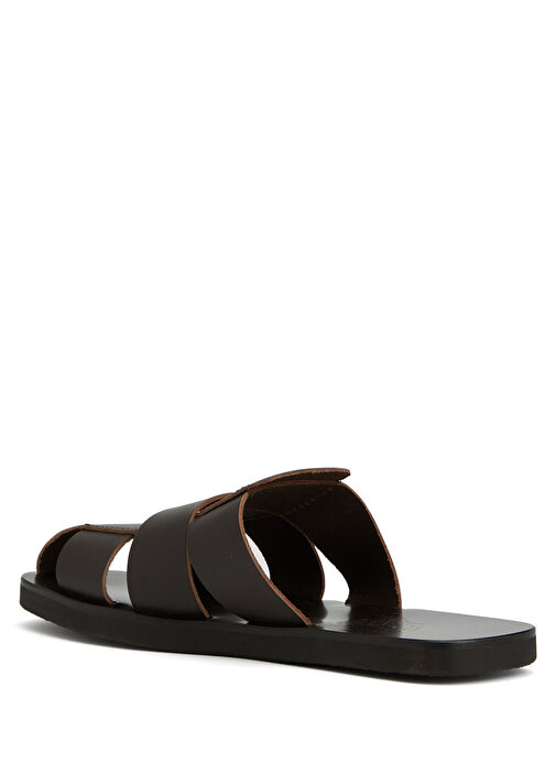 Andreas Kahverengi Erkek Deri Terlik - Görsel 4