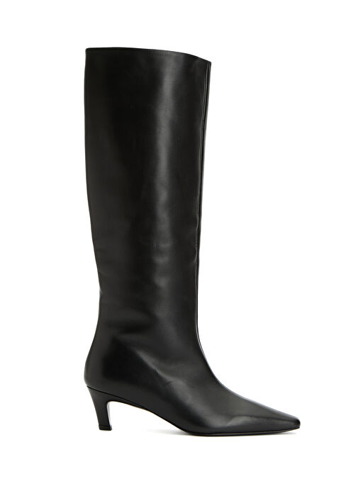 Siyah Kadın Deri Çizme - Görsel 2