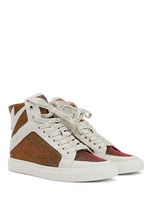 Gold Sil Dokulu Kadın Sneaker - Görsel 3