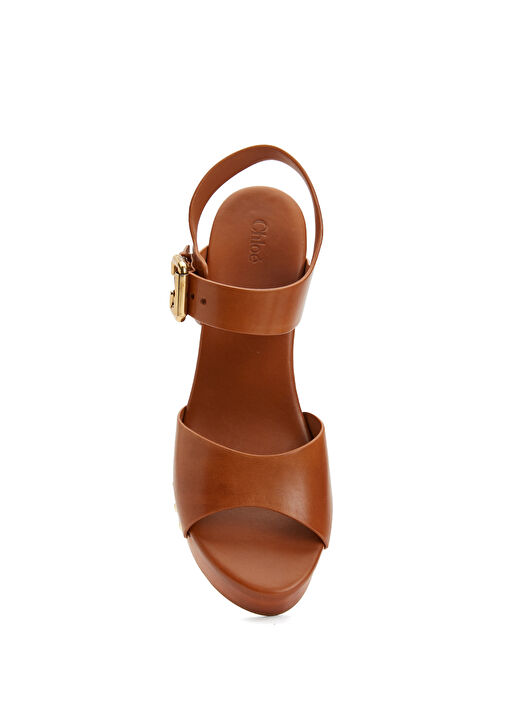 Jeannette Taba Kadın Deri Sandalet - Görsel 5