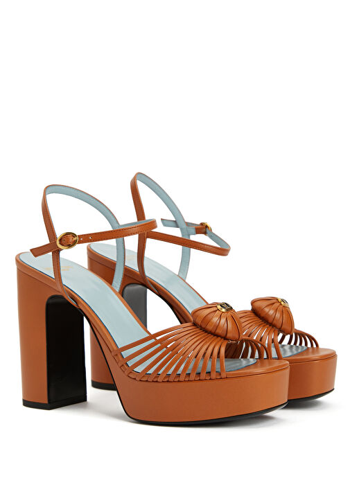 Taba Kadın Deri Sandalet - Görsel 3