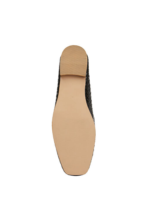 Siyah Kadın Deri Loafer - Görsel 6