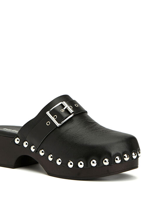 Siyah Kadın Deri Terlik - Görsel 7