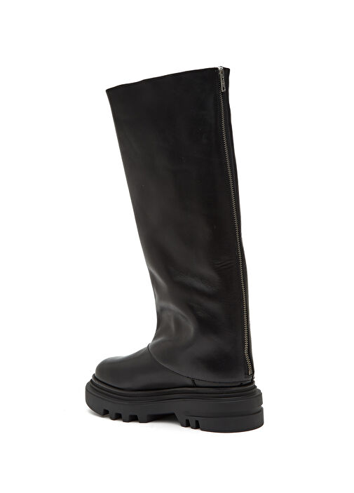 Maxie Siyah Kadın Deri Çizme - Görsel 4