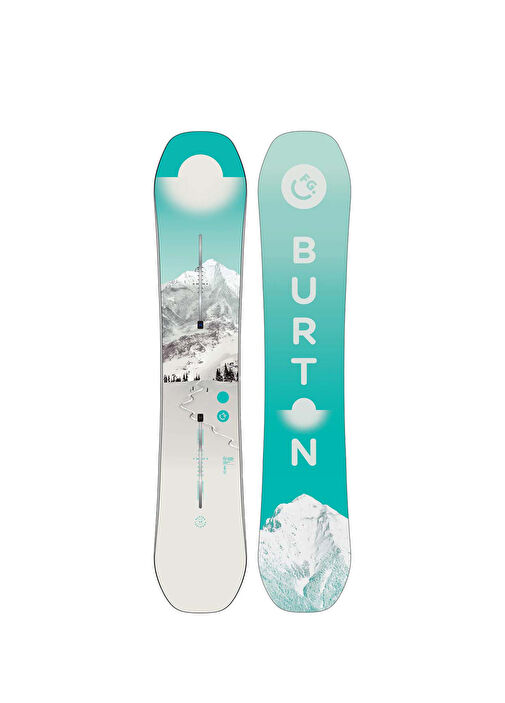 BURTON FEELGOOD Flying V 140cm 使用半日のみ Burton - Feelgood Flying V Kadın Snowboard - Çok Renkli