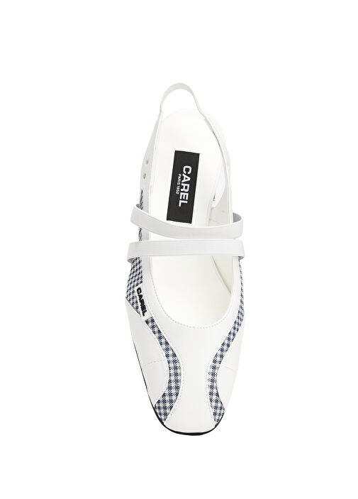 Peachy Mavi Beyaz Pötikareli Babet - Görsel 5