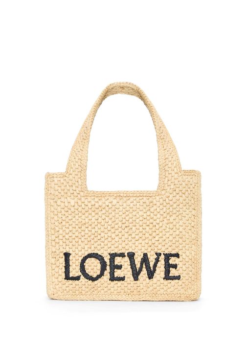 Loewe Naturel Kadın Font Tote Naturel Kadın Rafya Çanta 1509021