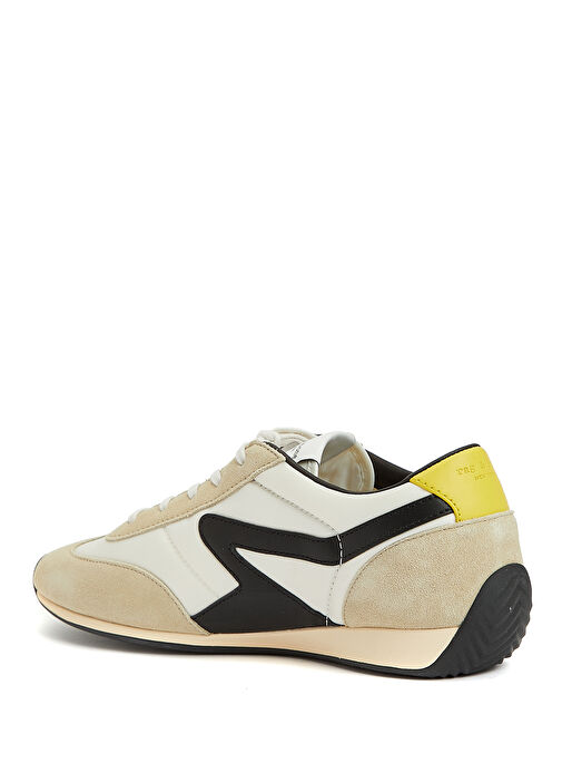 Slim Retro Kadın Deri Sneaker - Görsel 4